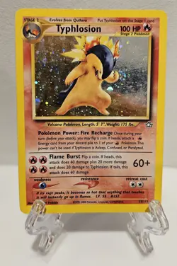 Typhlosion #17 Holo Pokemon Neo Genesis POKEMON 2000 NEAR MINT - Image 1