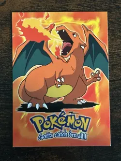 Charizard E6/12 Non Holo Topps Pokemon Blue Logo LP+ - Image 1