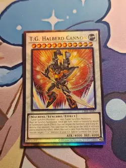 YUGIOH T.G. HALBERD CANNON ASIAN ENGLISH EDITION CR02-AE067 ULTIMATE RARE - Image 1