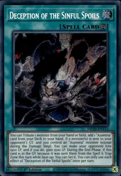 Deception of the Sinful Spoils 1st Prismatic Secret MP25-EN113 Yu-Gi-Oh! - Image 1