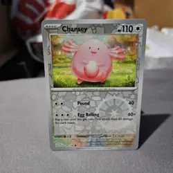 Chansey Pokemon TCG Scarlet And Violet Reverse Holo Common Card #144/198 - Image 1