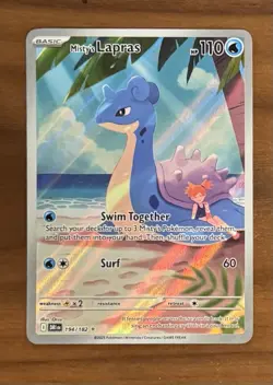 Misty's Lapras - Illustration Rare 194/182 - Pokemon Destined Rivals Holo Card - Image 1