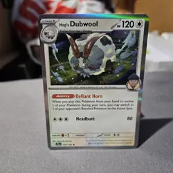 Hop's Dubwool Pokemon TCG S & V Journey Together Hologram Holofoil Card #136/159 - Image 1