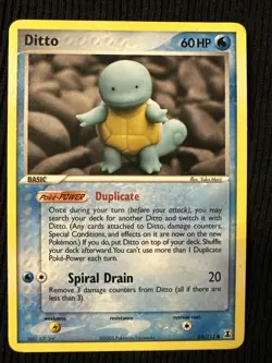 Pokemon Ditto (Squirtle) Ex Delta Species Set Card 64/113 - Image 1