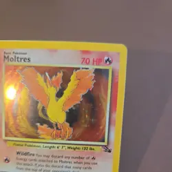 Moltres Holo Rare Pokemon Card 12/62 Fossil Base Set Tcg Shiny Vintage 1999 - Image 5