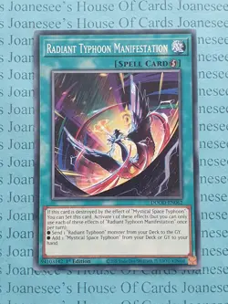 DOOD-EN062 Radiant Typhoon Manifestation Yu-Gi-Oh Card 1st Edition New - Image 1