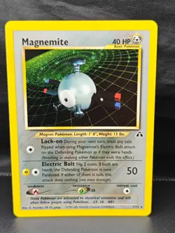 Magnemite 7/75 Neo Discovery Holo Rare Vintage Pokemon Card - Image 1
