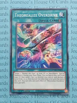 DOOD-EN059 Theorealize Overdrive Yu-Gi-Oh Card 1st Edition New - Image 1