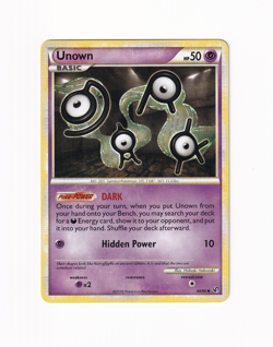 Unown 40/90 Undaunted HGSS Regular Non Holo Pokemon Card Moderately Played MP - Image 1