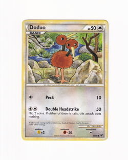 Doduo 45/90 Undaunted HGSS Regular Non Holo Pokemon Card Moderately Played MP - Image 1