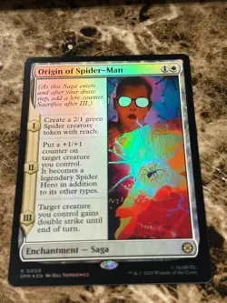ORIGIN OF SPIDER-MAN Magic MTG Spiderman Foil - Image 1