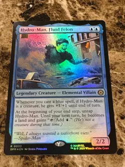 HYDRO-MAN, FLUID FELON Magic MTG Spiderman Foil - Image 1