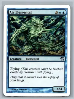 Magic The Gathering 9th Edition Air Elemental #58/350 MTG TCG CCG Ninth - Image 1