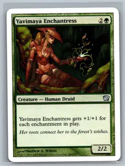 Magic The Gathering 9th Edition Yavimaya Enchantress #284/350 MTG TCG CCG Ninth - Image 1
