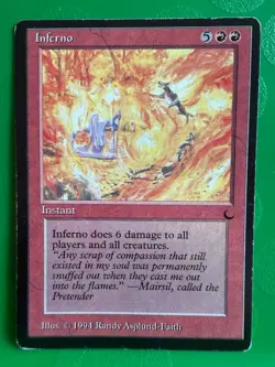 MTG Magic the Gathering - Inferno - The Dark - ex - Image 1