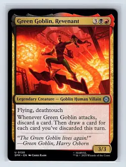 Green Goblin, Revenant #130 Regular Uncommon MTG 2025 Marvel's Spider-Man (SPM) - Image 1