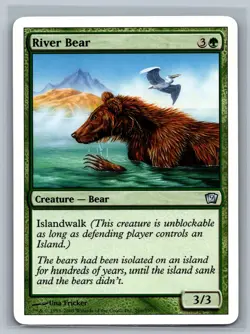 Magic The Gathering 9th Edition River Bear #266/350 MTG TCG CCG Ninth - Image 1