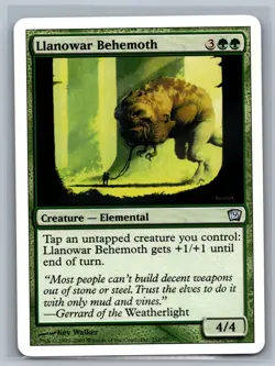 Magic The Gathering 9th Edition Llanowar Behemoth #252/350 MTG TCG CCG Ninth - Image 1