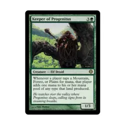 WOTC MtG Shards of Alara Keeper of Progenitus (R) (Foil) EX - Image 1