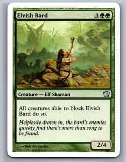 Magic The Gathering 9th Edition Elvish Bard #236/350 MTG TCG CCG Ninth - Image 1