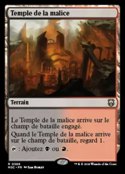mtg magic temple of malice FRENCH vf fr temple de la malice commander modern - Image 1