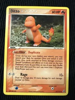 Pokemon DITTO 37/113 Charmander (2005 Delta Species) LP/NM - Image 1