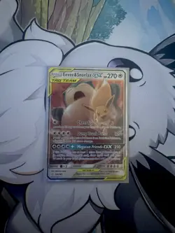 Pokemon TCG: Eevee & Snorlax GX - Sun and Moon Team Up 120/181 - NM - Image 1