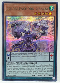 Yugioh Asian-English SolSolfachord Gracia CR09-AE064 Secret - Image 1