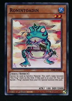 Ronintoadin - SDFC-EN023 - Common - 1st Edition - Yugioh - Image 1