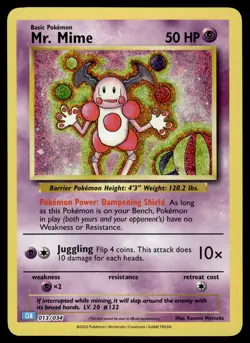 Mr. Mime Holo 013/034 Trading Card Game Classic Pokemon - Image 1