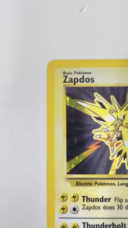 1999 Zapdos Pokemon Card Base Set Unlimited Holo 16/102 LP (Excellent) - Image 5