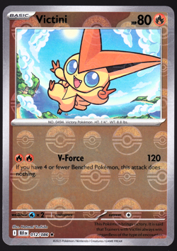Victini 012/086 Black Bolt White Flare Pokeball Ball Holo Pokemon TCG Card NM - Image 1