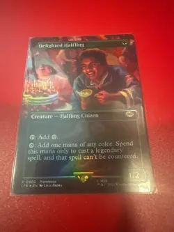 Delighted Halfling (Borderless) Universes Beyond: the Lord of the Rings:... - Image 1