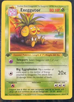 Pokemon TCG | Exeggutor 35/65 | Jungle 1st Edition | NM - Image 1