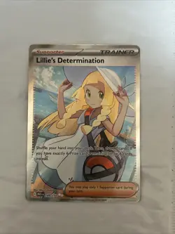 Pokemon TCG Mega Evolution Lillie’s Determination Full Art Trainer Card 169/132 - Image 1