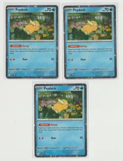 Pokemon PSYDUCK Mega Evolution Black Star Promo 007 lot of 3 - Image 1