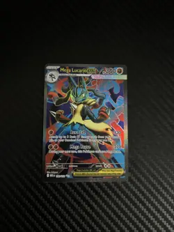 Pokemon TCG Mega Lucario EX 160/132 Ultra Rare Holo NM Mega Evolutions Full Art - Image 2