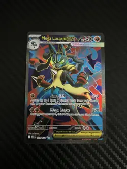 Pokemon TCG Mega Lucario EX 160/132 Ultra Rare Holo NM Mega Evolutions Full Art - Image 3