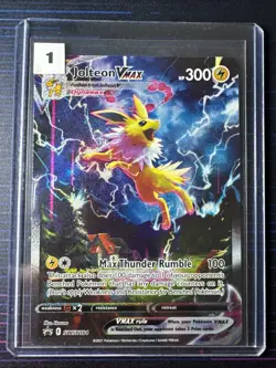 Pokemon TCG Jolteon VMAX SWSH184 Black Star Promo, Lot:#1 - Image 1
