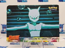 Pokemon Mewtwo Strikes Back Stealing Pokemon #27 Topps Blue Logo MP - Image 1