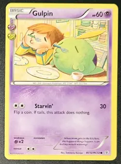 Gulpin RC12/RC32 2016 Pokemon XY Generations Radiant Collection Common - Image 1