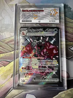 ACE 9 Pokemon Charizard EX 074 SVP Black Star Promo Paldean Fates Matching Label - Image 1
