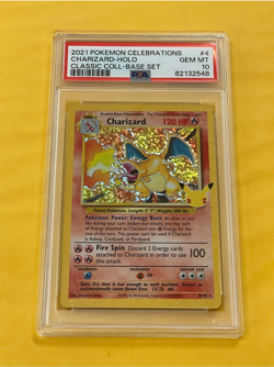 2021 Pokemon Celebrations Charizard Classic Collection Holo #4/102 PSA 10 - Image 1