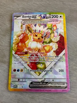 EEVEE EX POKEMON SCARLET & VIOLET PRISMATIC EVOLUTIONS #174 SUPER PREMIUM PROMO - Image 1