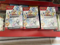 Pokemon Prismatic Evolutions Sealed Lot. 4x Costco Tins + 3x Booster Bundles - Image 3