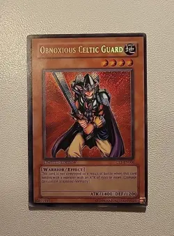 Yugioh TCG #CT1-EN006 Obnoxious Celtic Guard Limited Edition Secret Rare MP - Image 1