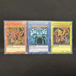 YGLD - Egyptian God Card Set - Slifer + Obelisk + Ra - Limited Ultra - Yu-Gi-Oh - Image 1