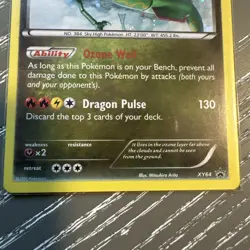 POKEMON RAYQUAZA HOLOVIEW #XY64 PROMO - RARE CARD - Image 2