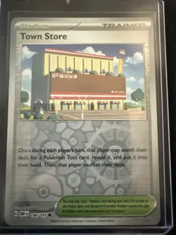 Pokemon Obsidian Flames Reverse Holo Card #196/197 Town Store Exclusive - Image 1