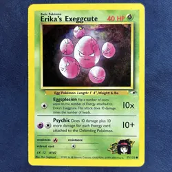 Erika's Exeggcute 077/132 Gym Heroes Common Vintage Pokemon Card WOTC English - Image 1
